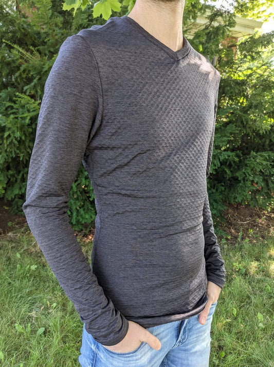 Heathered DriTech - Dark Gray