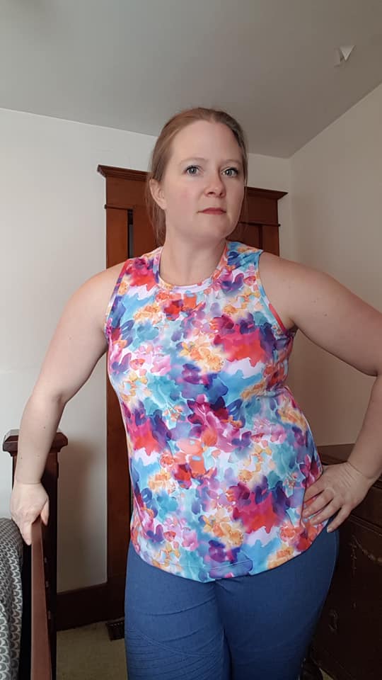 R11 - FloralSplash - Stretch Mesh