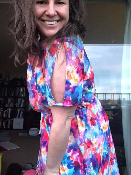 R11 - FloralSplash - Stretch Mesh