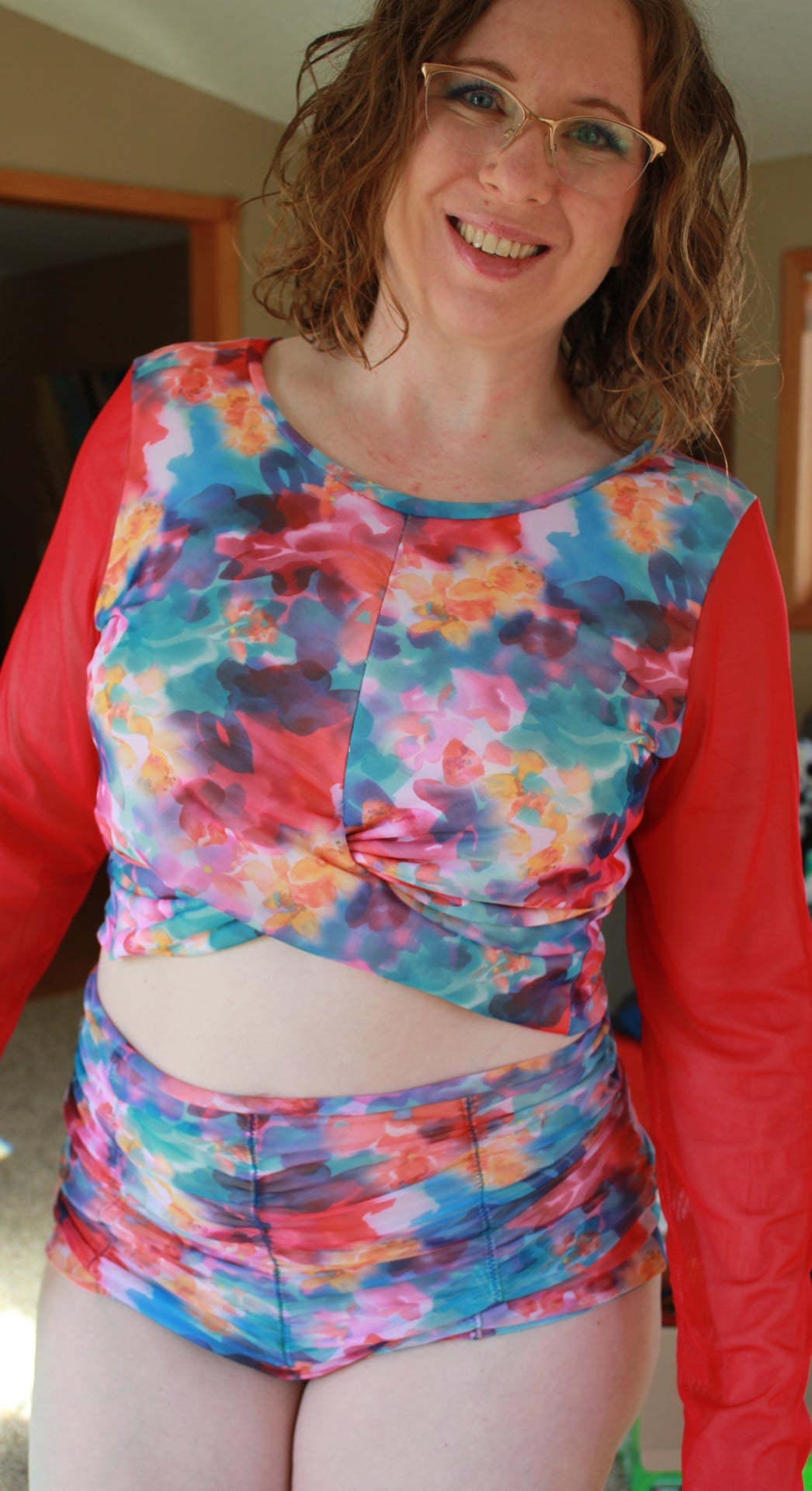 R11 - FloralSplash - Stretch Mesh