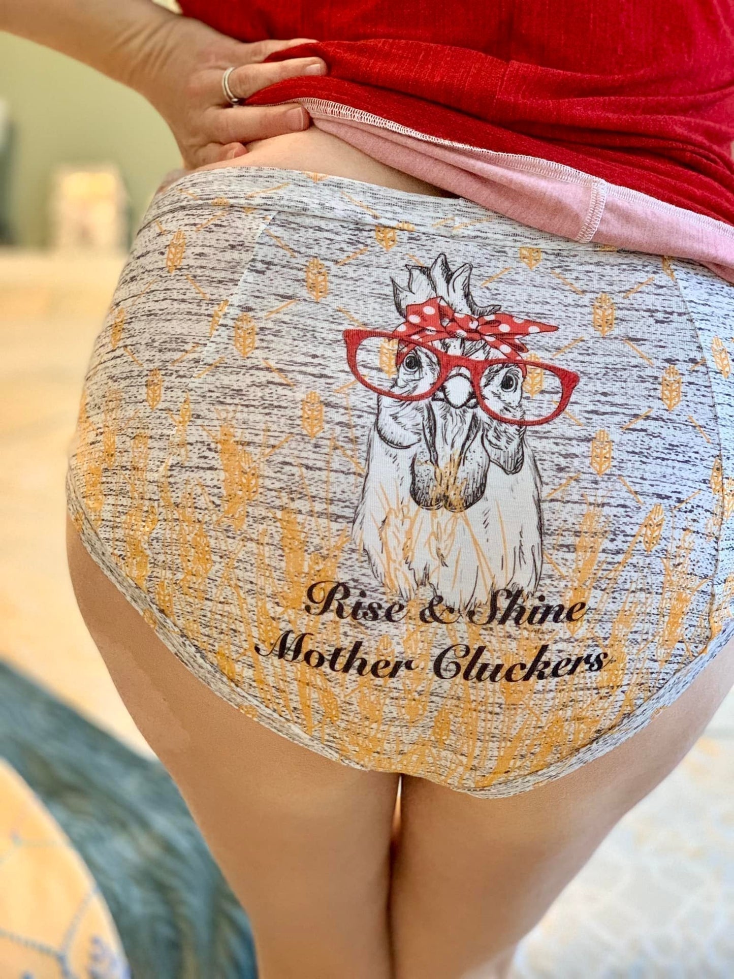 R13 - MotherCluckers - Stretch Minky - Full Meter Panel
