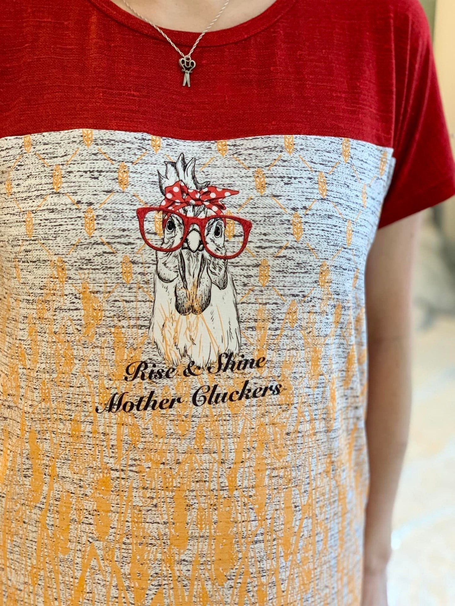 R13 - MotherCluckers - Cotton French Terry - Full Meter Panel