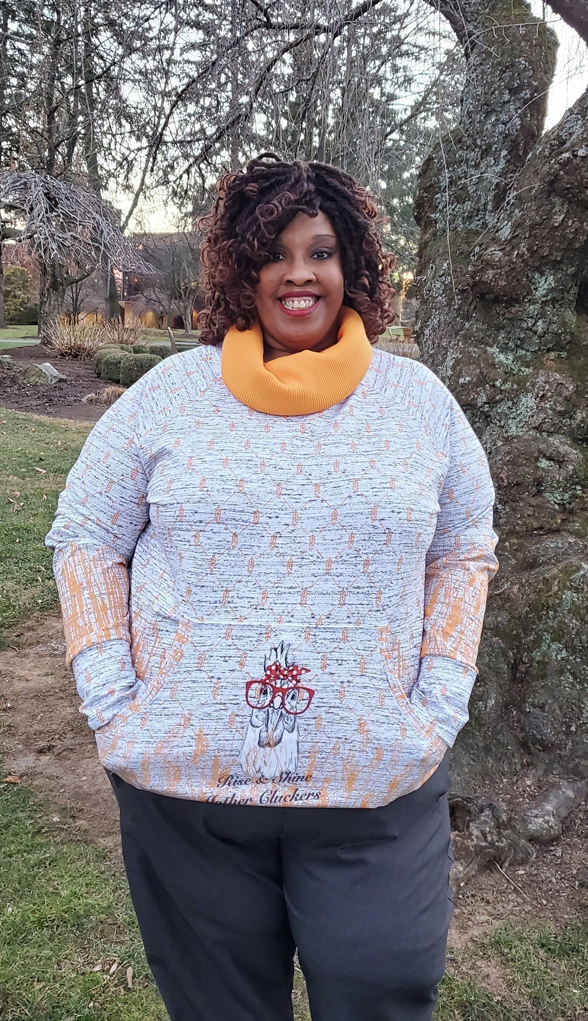 R13 - MotherCluckers - Cotton French Terry - Full Meter Panel