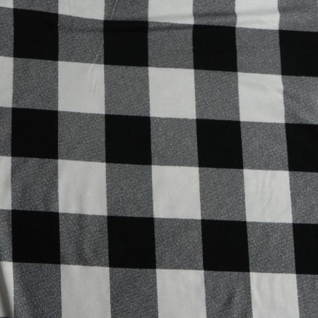 Buffalo Plaid Bamboo Jersey Knit - Ecru