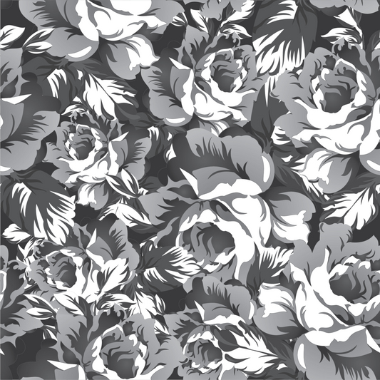Monochrome Roses - Bamboo Lycra