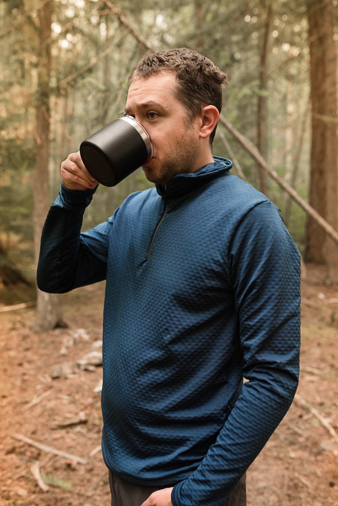 Heathered DriTech - Deep Teal