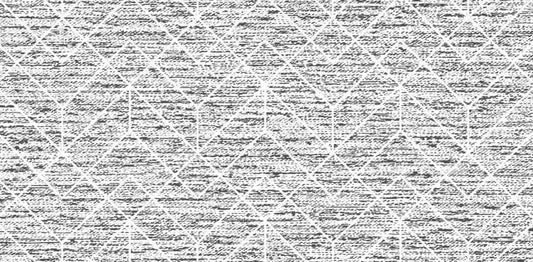 White-Gray Abstract Herringbone - Bamboo French Terry