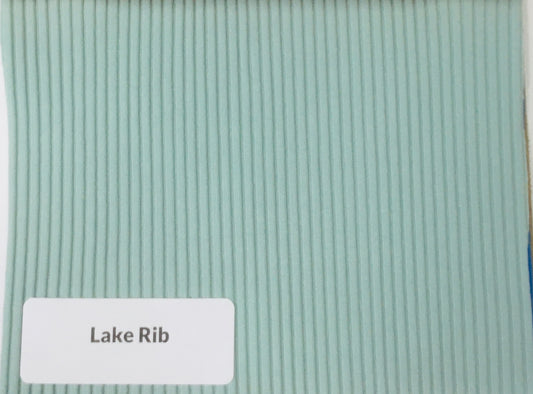 Ribbed Texture SWIM Spandex - Lake - lining only