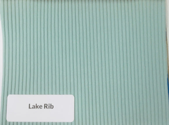 Ribbed Texture SWIM Spandex - Lake