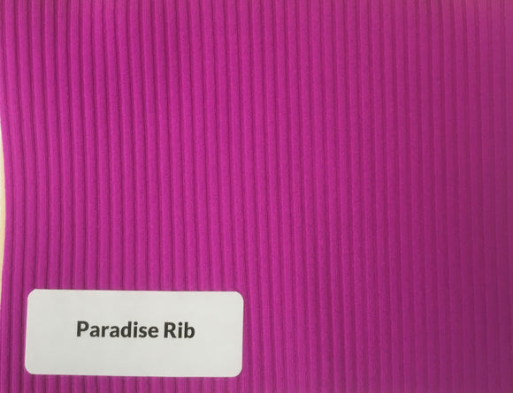 Ribbed Texture SWIM Spandex - Paradise